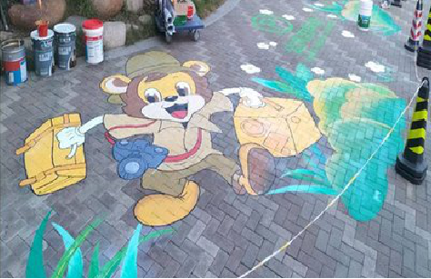 合川夏季画地面彩绘会遇到的问题