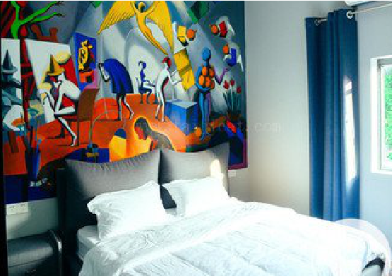 合川对于酒店的墙体彩绘而言更注重哪些方面?