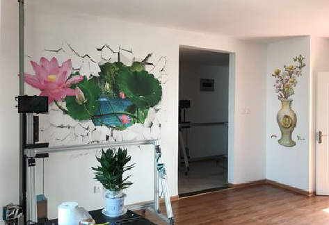 合川墙体彩绘相比墙纸的优势。