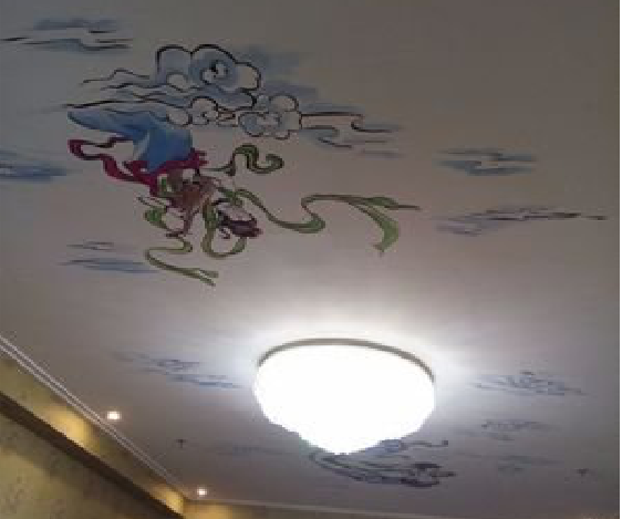 合川如何快速绘制天花板上的手绘墙？