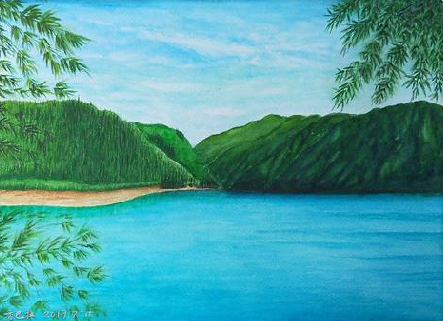 合川在墙绘中，如何绘画绿水青山？