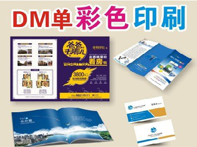 合川单页印刷,色彩搭配简单。